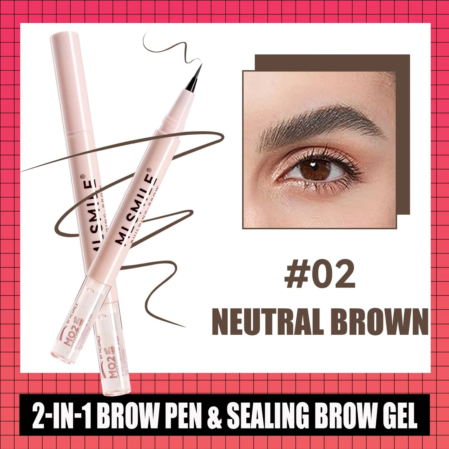 4 colors double-headed ultra-fine eyebrow pencil natural, long-lasting, easy-to-apply eyebrow shaping liquid eyebrow pencil