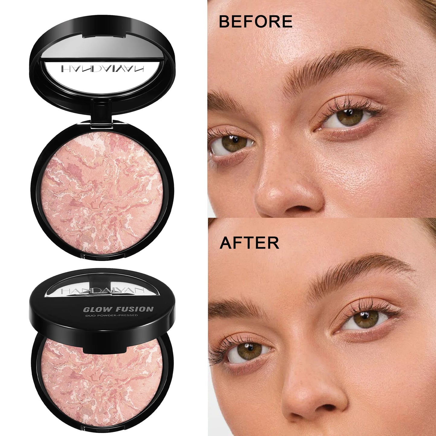 Bronzer Marble Powder Setting & Oil Control Delicate Concealer Make-up Invisible pores Long-lasting face makeup