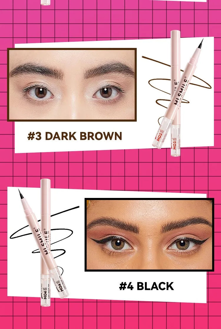 4 colors double-headed ultra-fine eyebrow pencil natural, long-lasting, easy-to-apply eyebrow shaping liquid eyebrow pencil