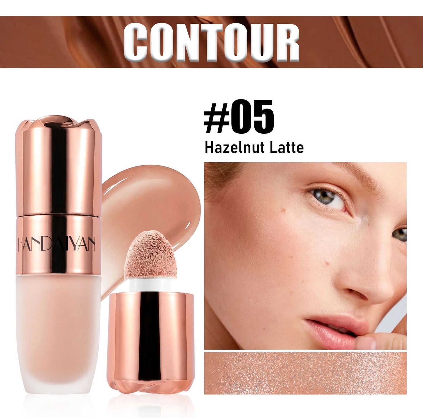 8 colors liquid contour stick natural matte highlight shadow waterproof contour stick V face shaping contour pen facial makeup