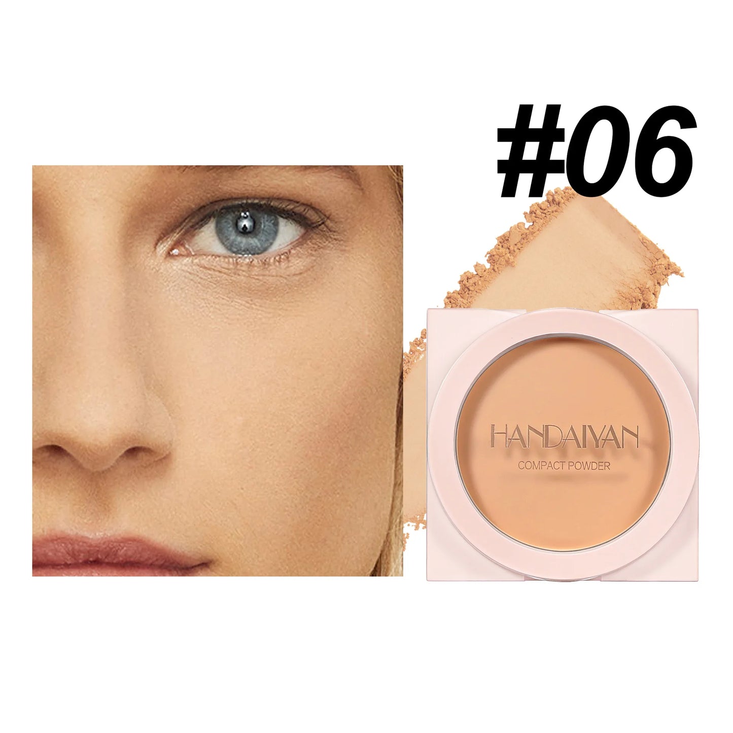 Setting powder concealer waterproof oil control no makeup long-lasting makeup control powder skin-friendly natural cosmetics