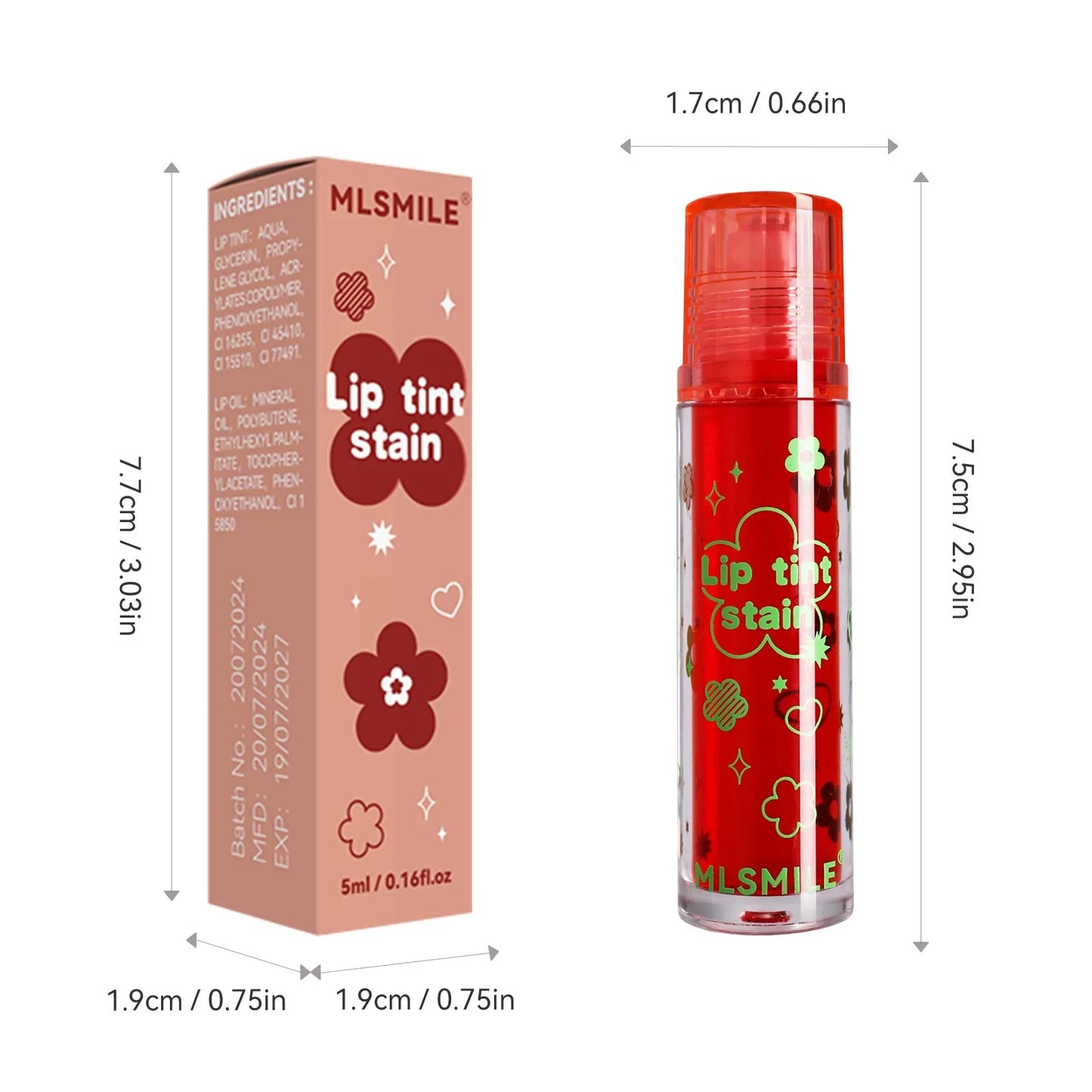 8 colors roller lip oil moisturizing glossy lip gloss long-lasting non-sticky transparent lip oil moisturizing lipstick