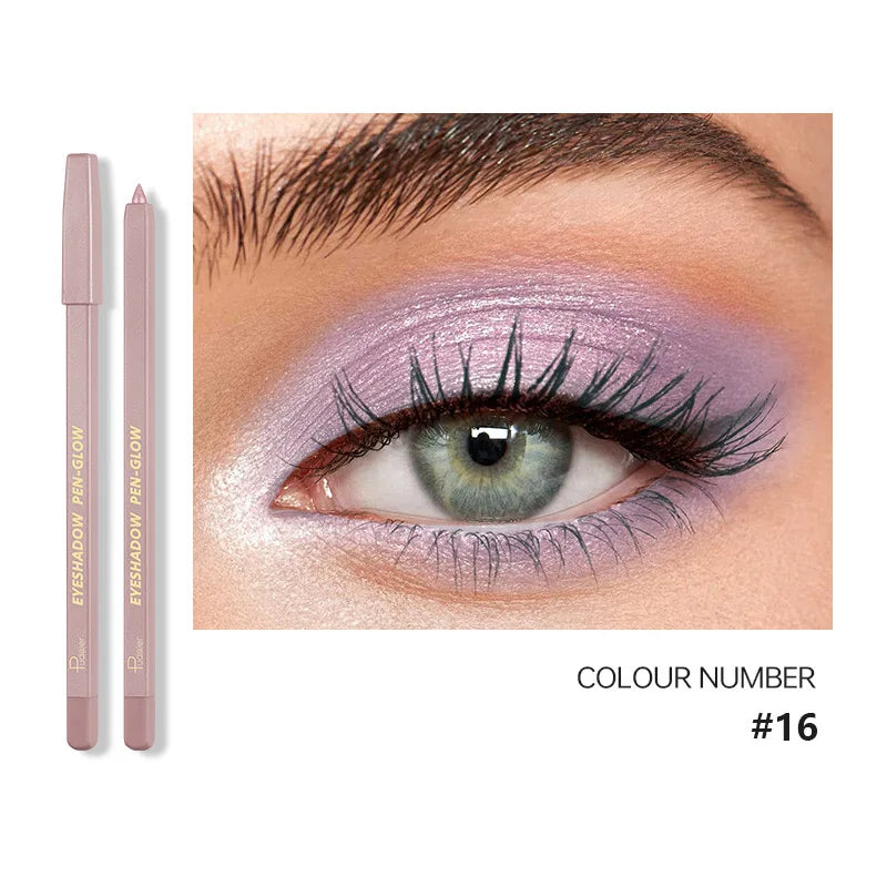 24 Colors Eyeshadow Stick Waterproof Makeup Matte Color Eyeshadow Pencil Glitter Eyeshadow Pencil Eyeliner Stick Eye Makeup Tool