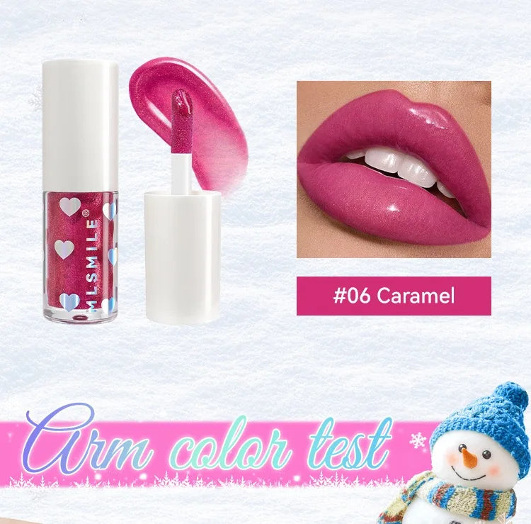 6 colors pearlescent lip gloss long-lasting moisturizing easy to color liquid lipstick moisturizing lip glaze cosmetics