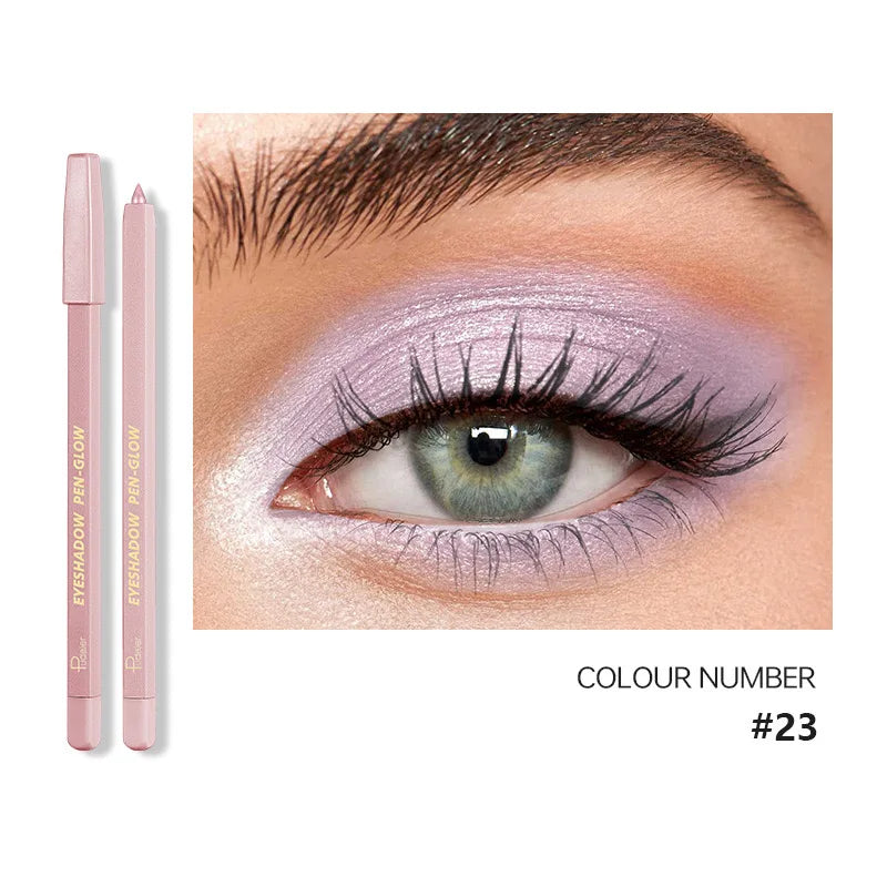 24 Colors Eyeshadow Stick Waterproof Makeup Matte Color Eyeshadow Pencil Glitter Eyeshadow Pencil Eyeliner Stick Eye Makeup Tool