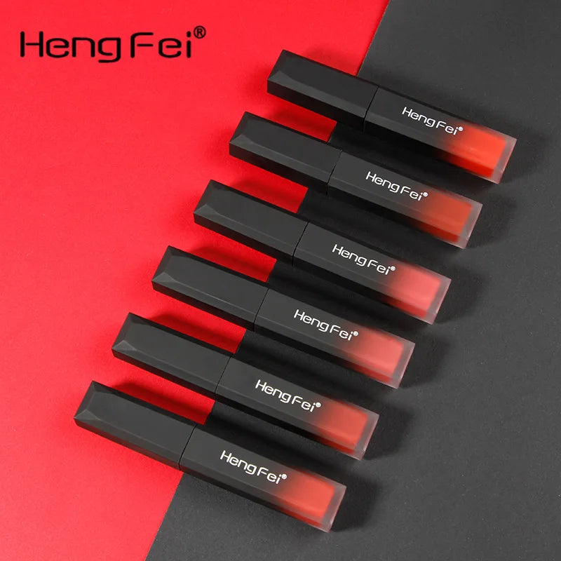 Matte Lip Gloss Sexy Long Lasting Liquid Lipstick Non-stick Cup Lip Glaze Beauty Waterproof Lip Gloss Makeup.