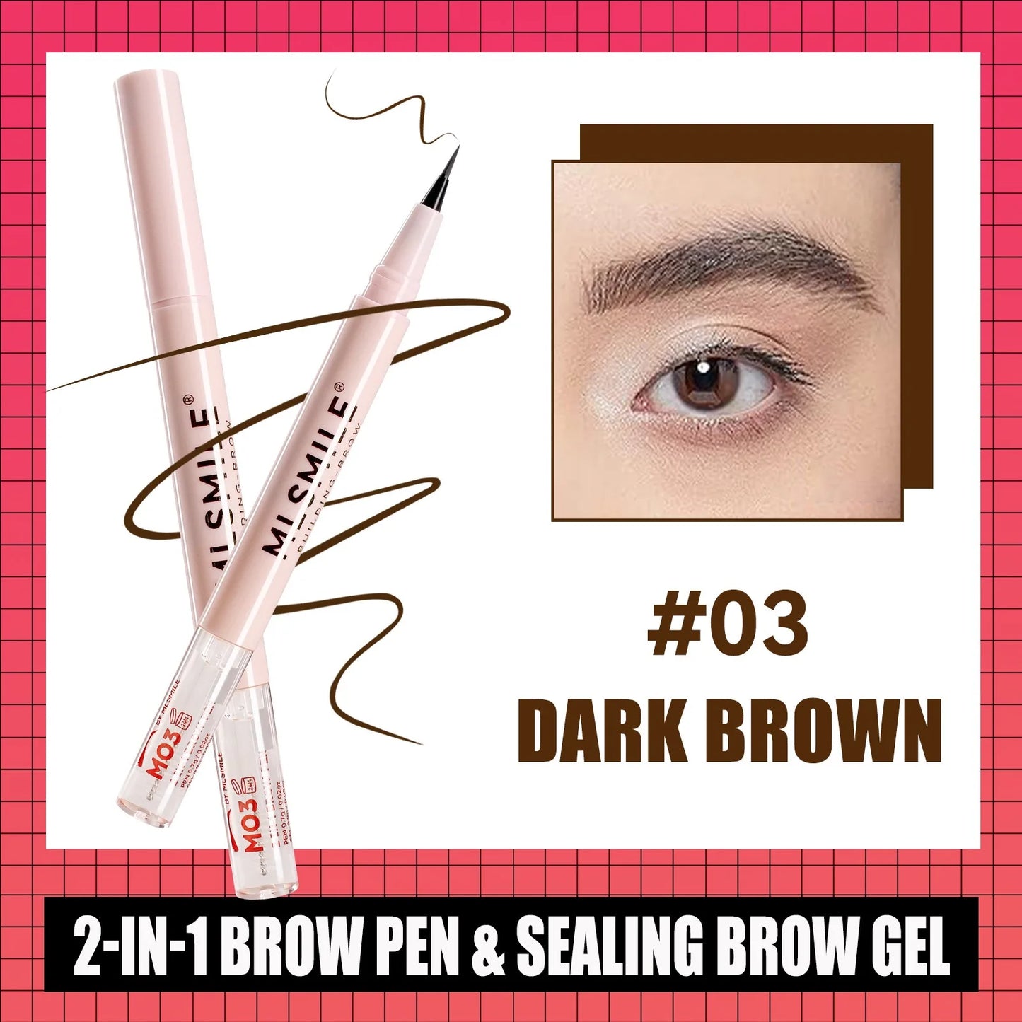 4 colors double-headed ultra-fine eyebrow pencil natural, long-lasting, easy-to-apply eyebrow shaping liquid eyebrow pencil