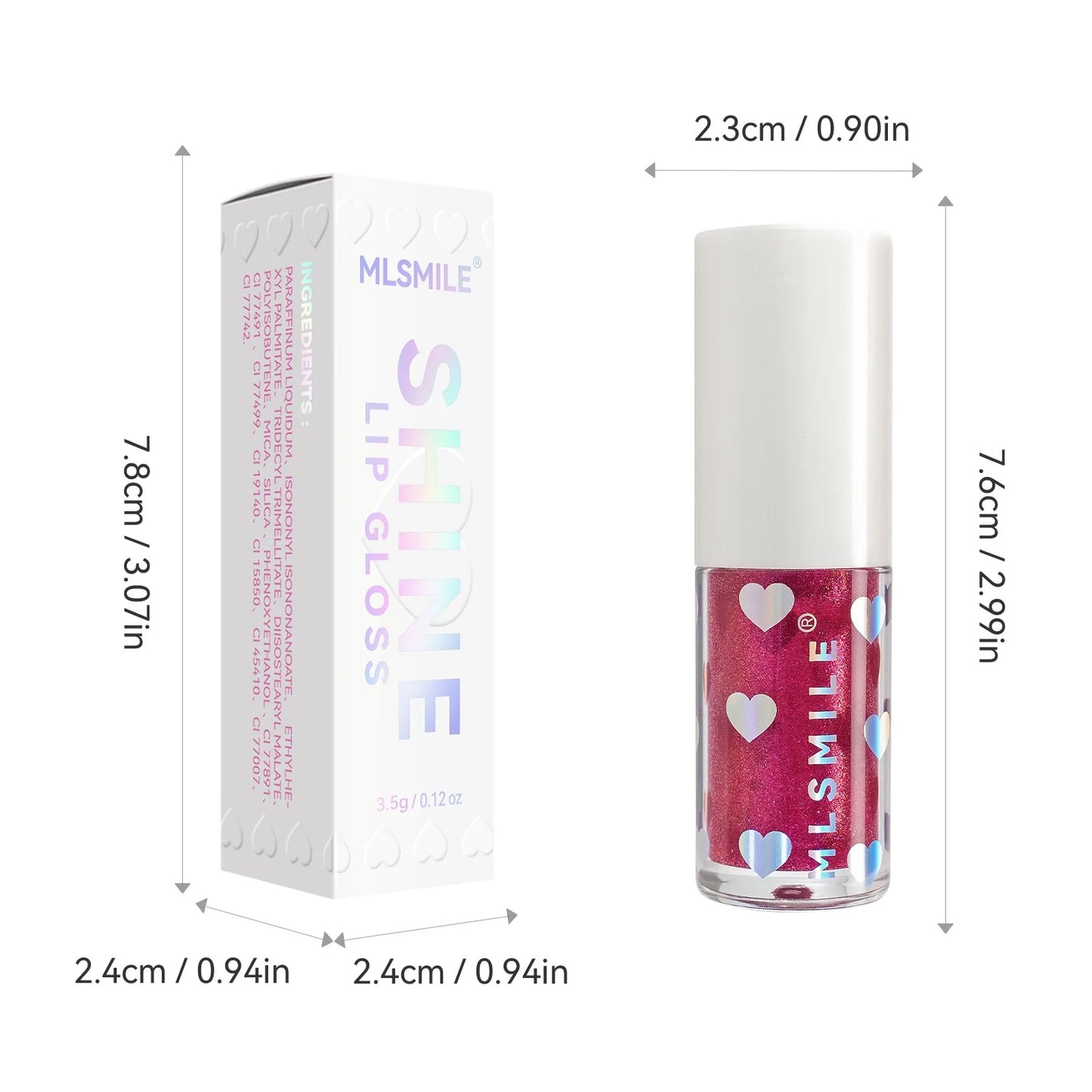 6 colors pearlescent lip gloss long-lasting moisturizing easy to color liquid lipstick moisturizing lip glaze cosmetics