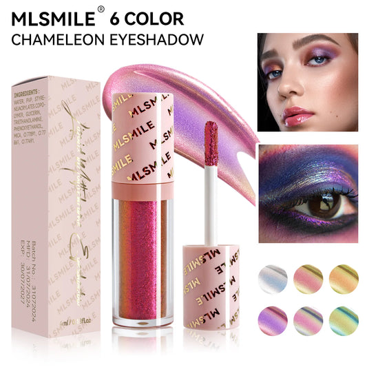 6 colors liquid eyeshadow metal diamond shiny eyeshadow metallic eyeshadow liquid exquisite high gloss eyeshadow eye makeup