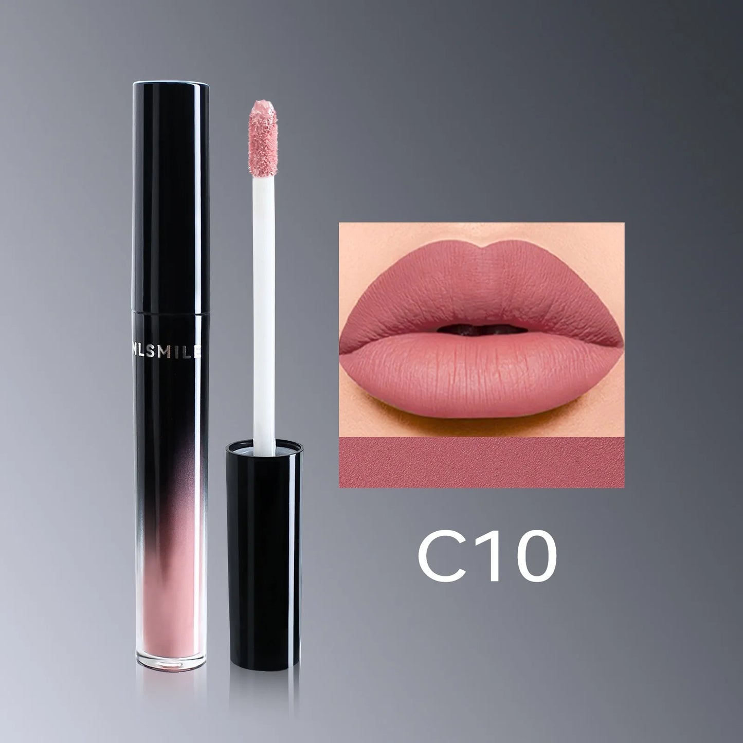 12 colors waterproof matte liquid lipstick long-lasting easy to apply moisturizing glossy non-stick cup women's makeup