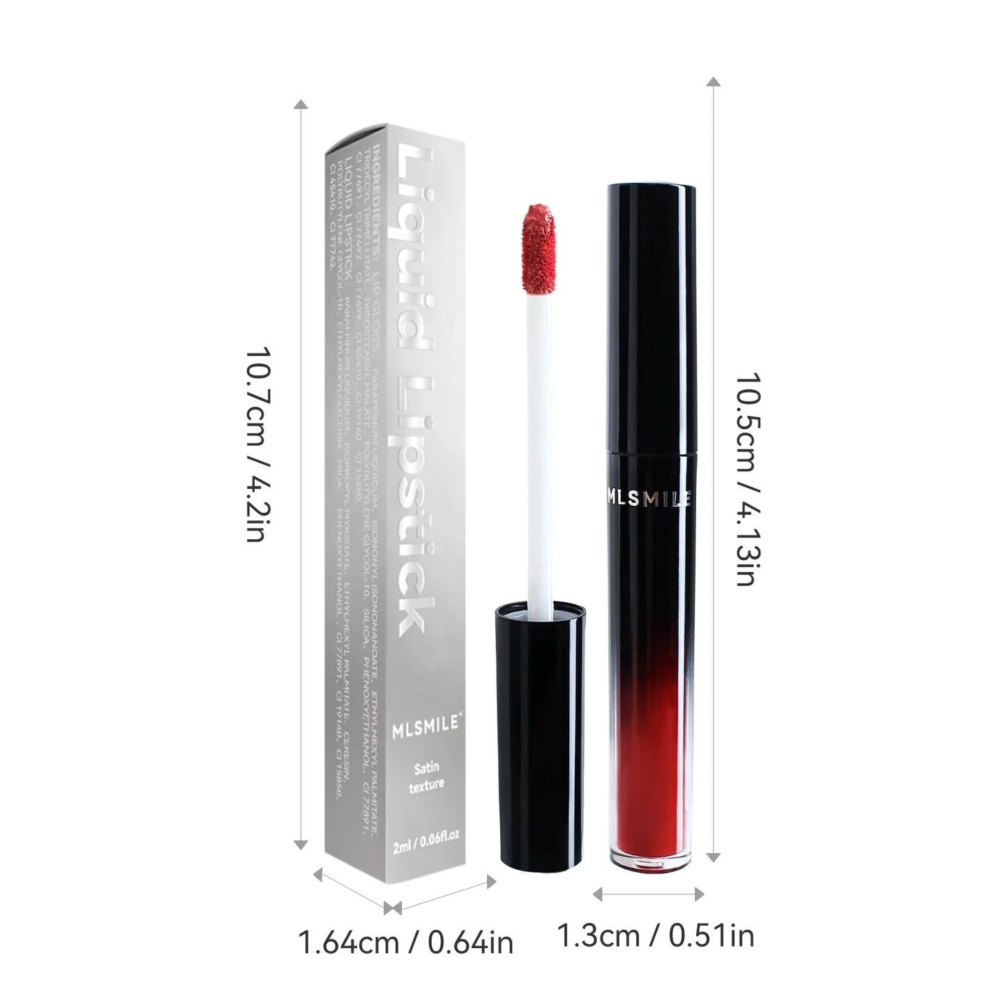 12 colors waterproof matte liquid lipstick long-lasting easy to apply moisturizing glossy non-stick cup women's makeup