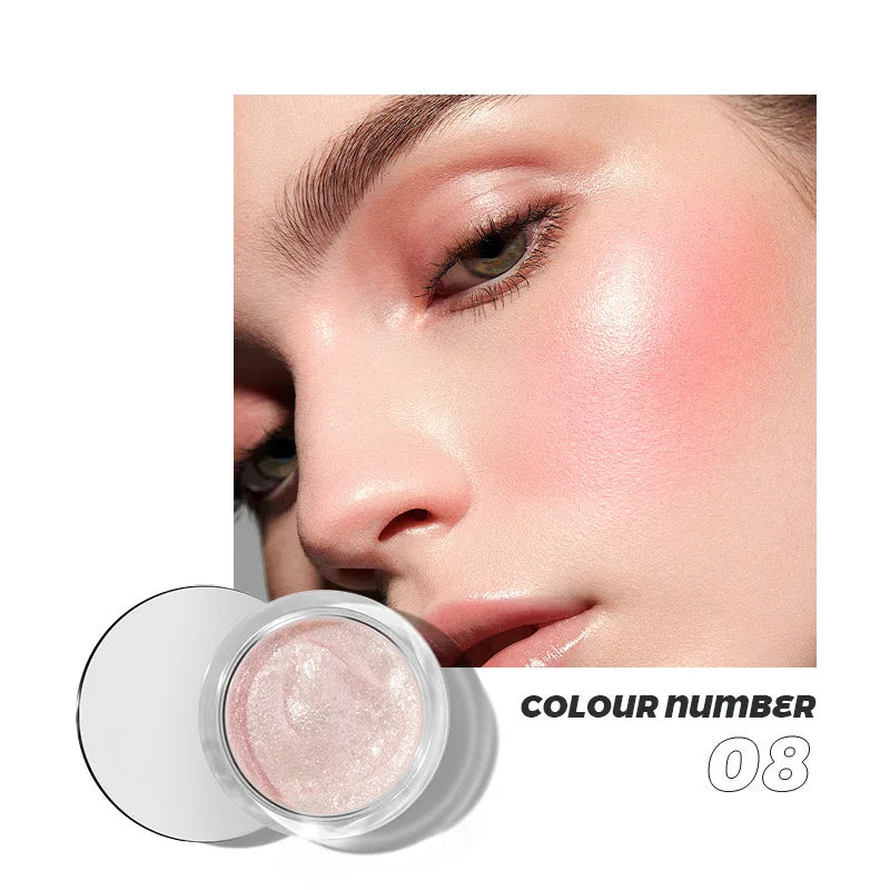 10 Colors Liquid Blush Lip Cheek Dual-Purpose Lightweight Long-lasting Brightens Complexion Easy to Apply Makeup Blush