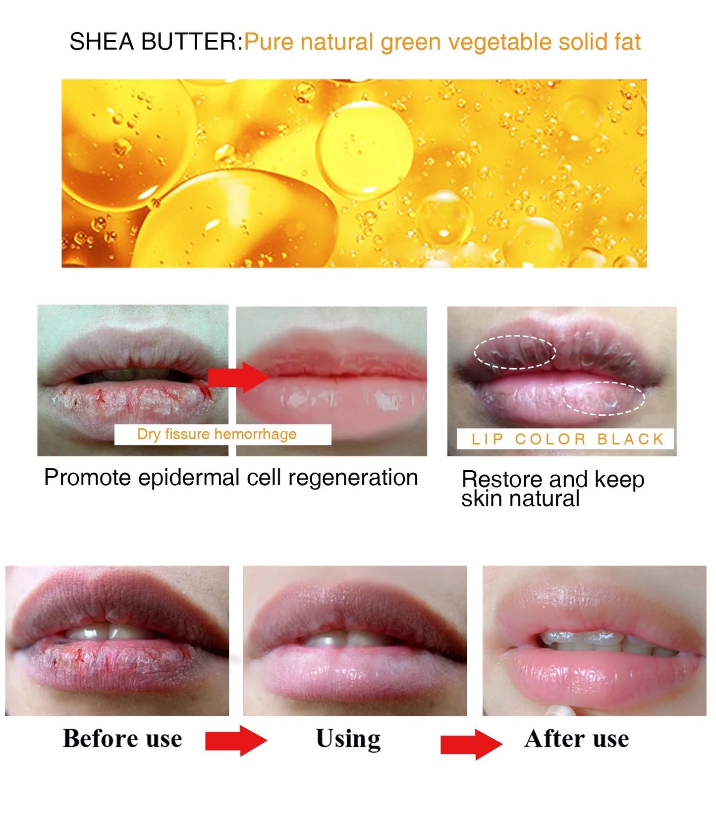 Lip balm to remove dark lip lines reduce melanin glossy ointment moisturizing cream lip care beauty health cosmetics