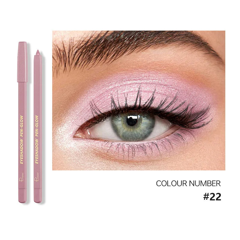 24 Colors Eyeshadow Stick Waterproof Makeup Matte Color Eyeshadow Pencil Glitter Eyeshadow Pencil Eyeliner Stick Eye Makeup Tool