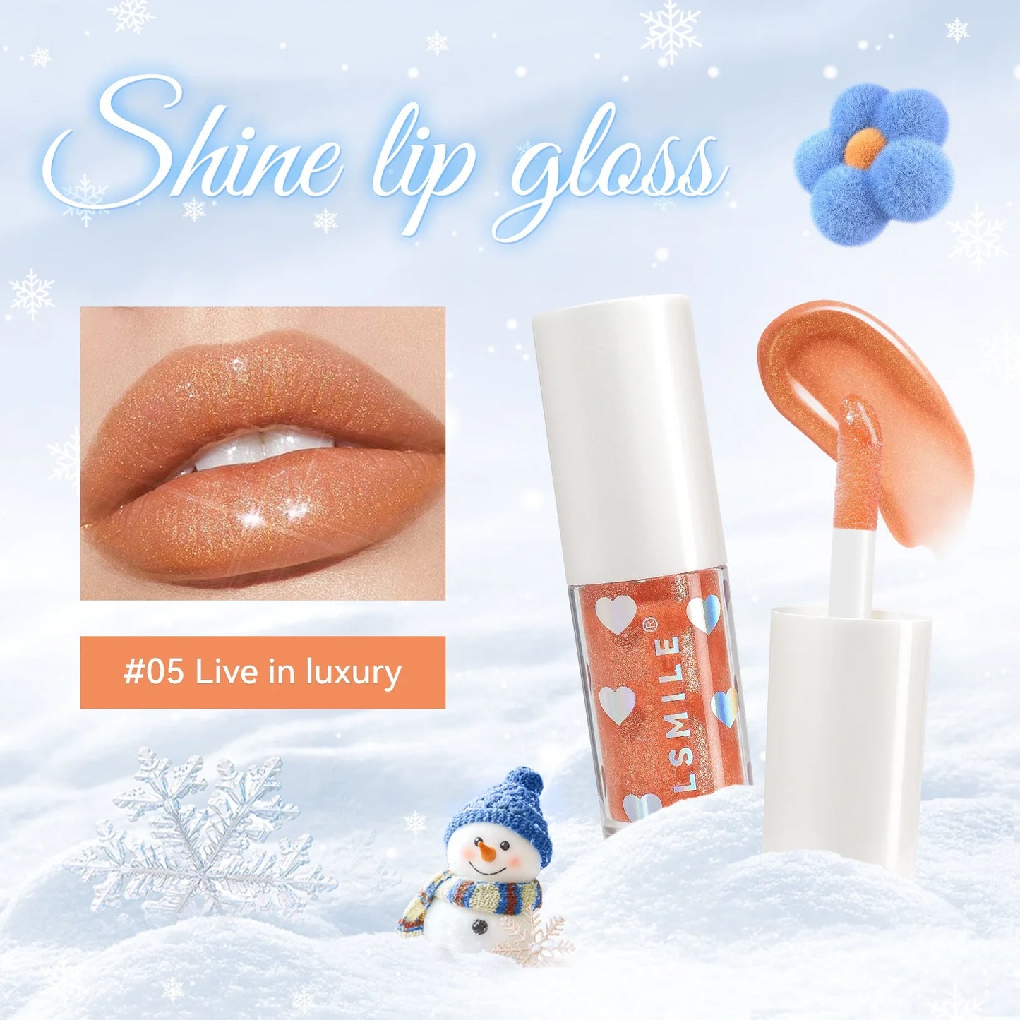 6 colors pearlescent lip gloss long-lasting moisturizing easy to color liquid lipstick moisturizing lip glaze cosmetics