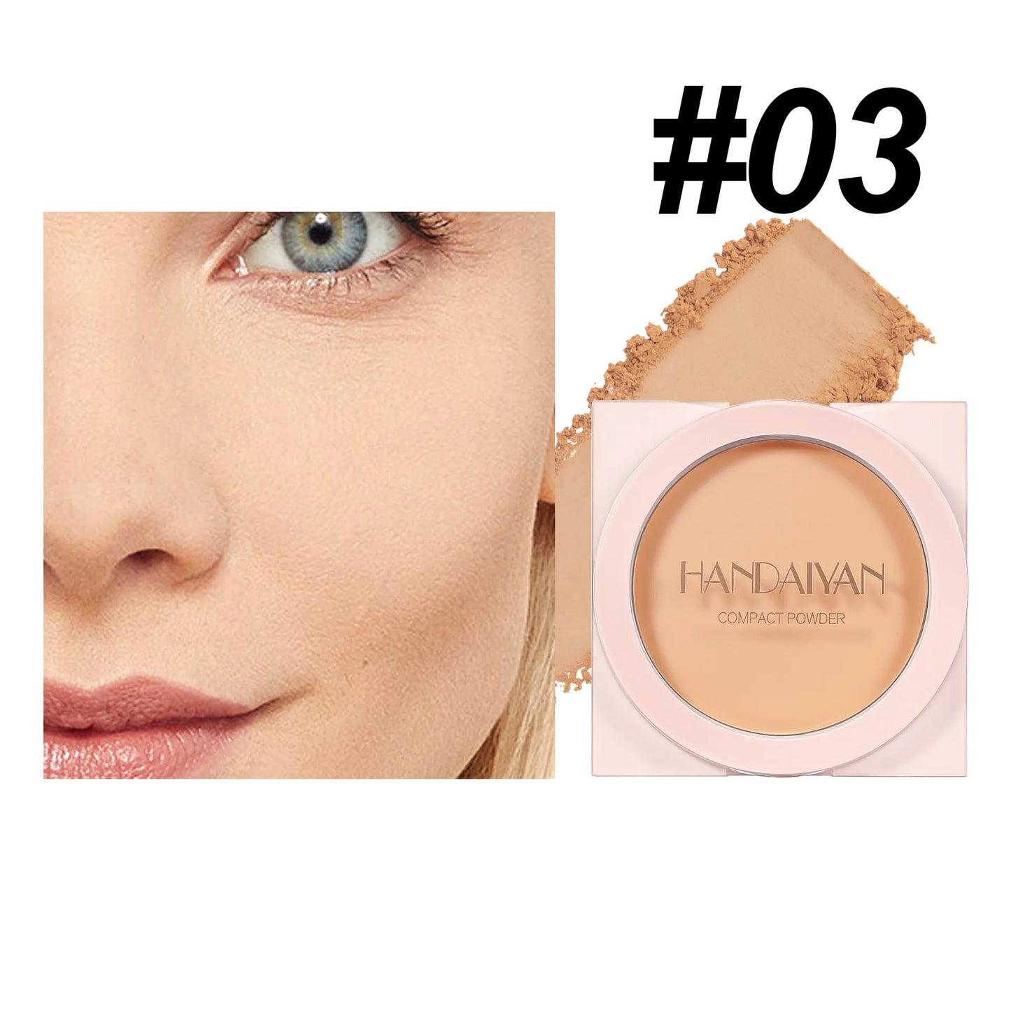 Setting powder concealer waterproof oil control no makeup long-lasting makeup control powder skin-friendly natural cosmetics