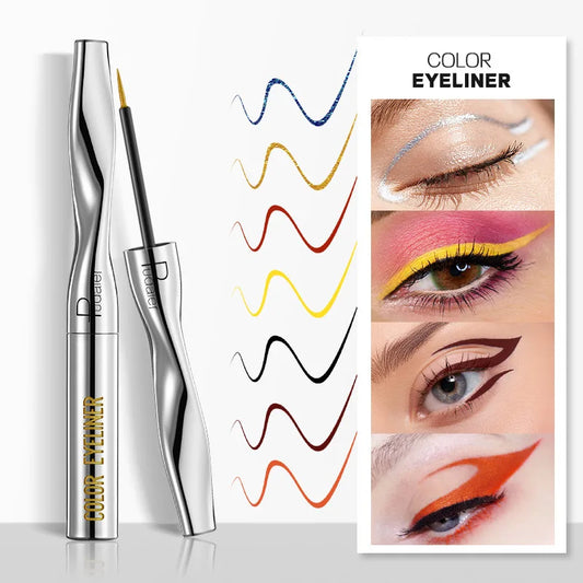 24 Colors Eyeliner Long-lasting waterproof sweatproof colored liquid eyeliner non-blooming eyeliner, quick-drying eyeliner