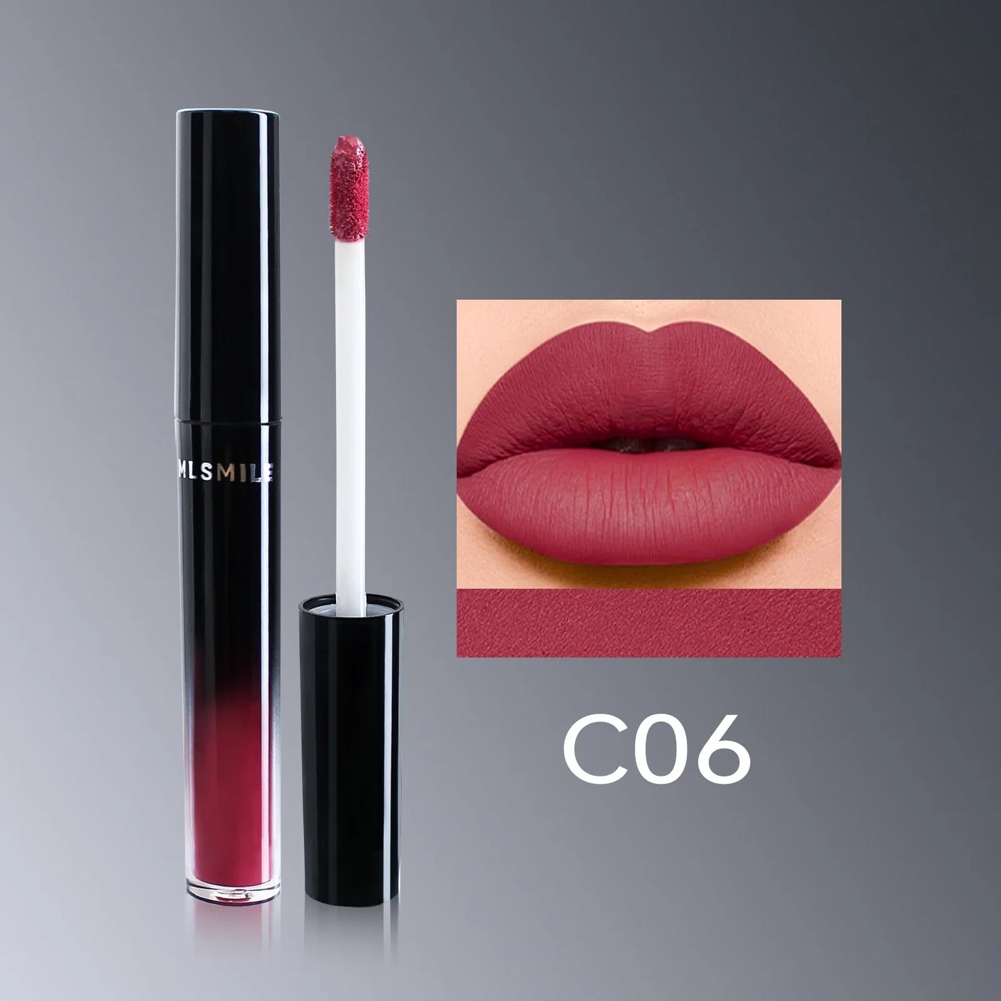 12 colors waterproof matte liquid lipstick long-lasting easy to apply moisturizing glossy non-stick cup women's makeup