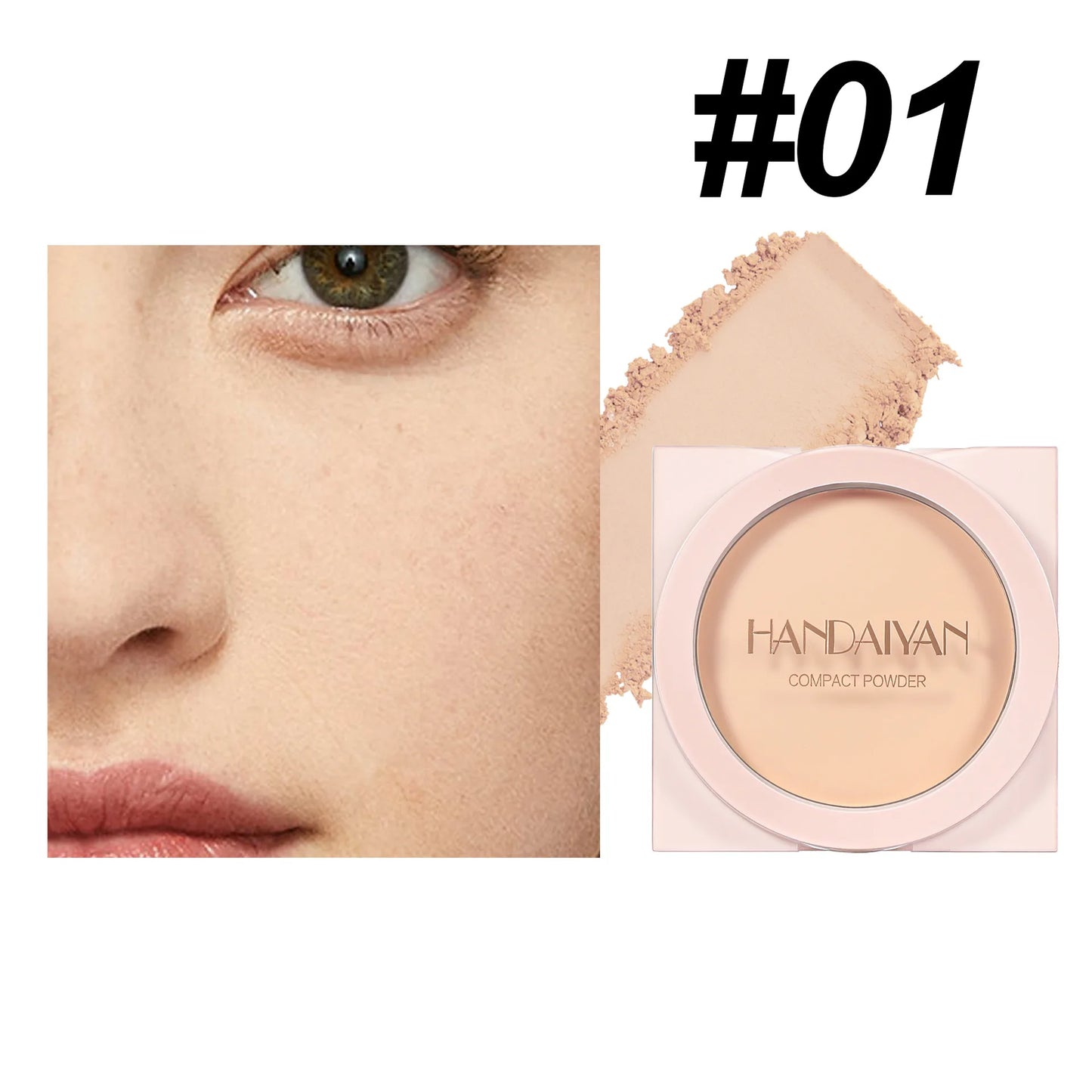 Setting powder concealer waterproof oil control no makeup long-lasting makeup control powder skin-friendly natural cosmetics