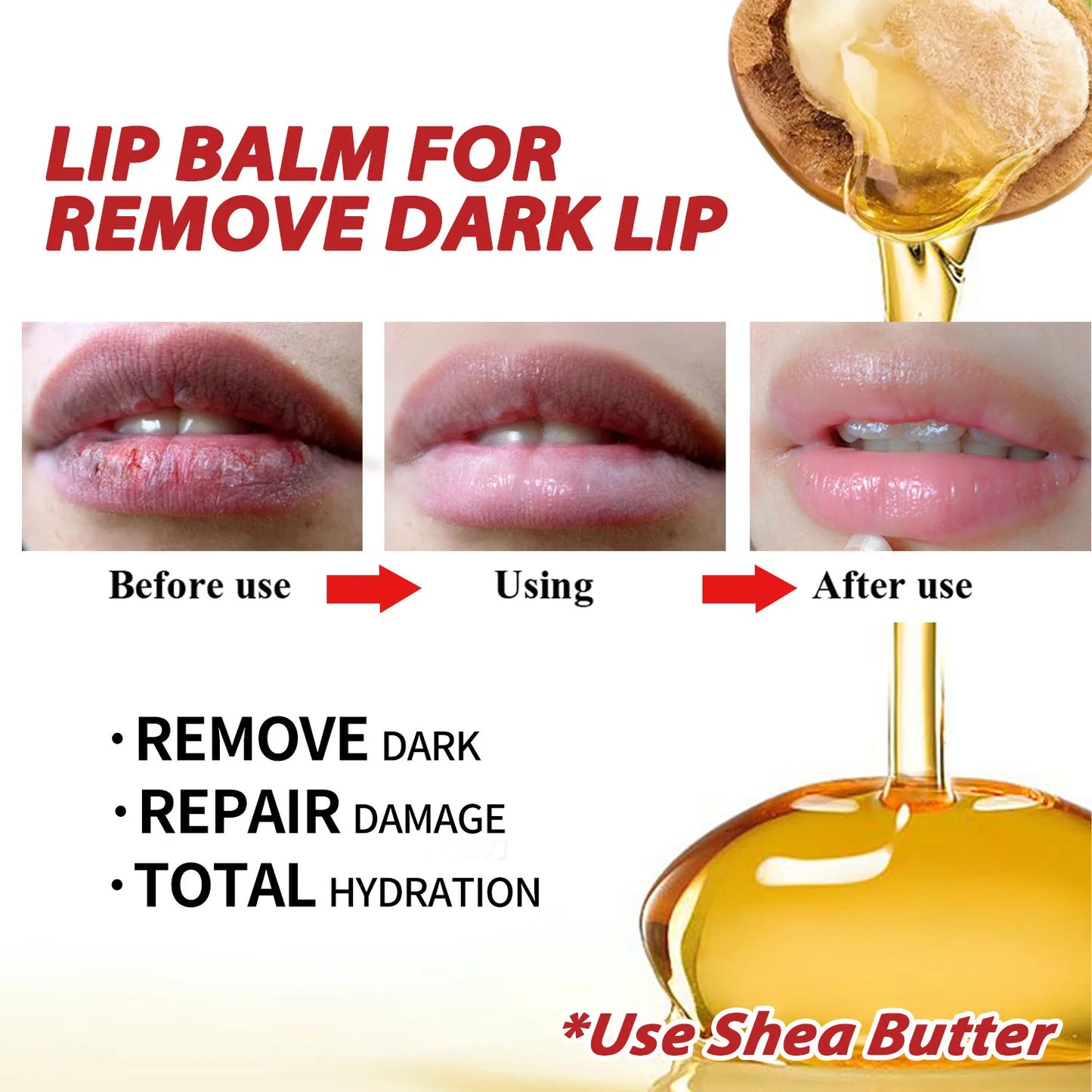 Lip balm to remove dark lip lines reduce melanin glossy ointment moisturizing cream lip care beauty health cosmetics