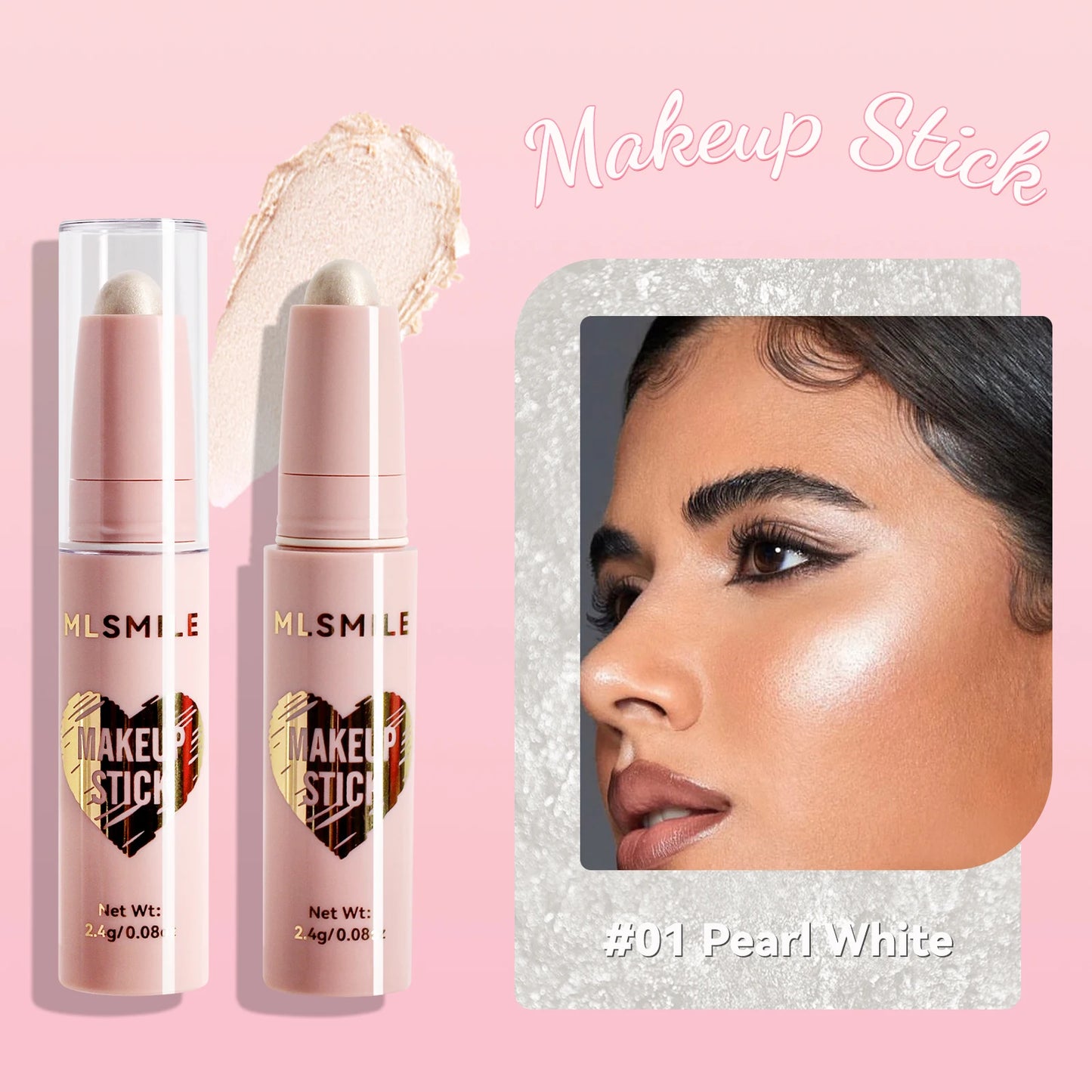 Contour Stick Highlight and Shadow Cream Waterproof Full Coverage Concealer Natural Finish Makeup for All Skin Makeup Contour