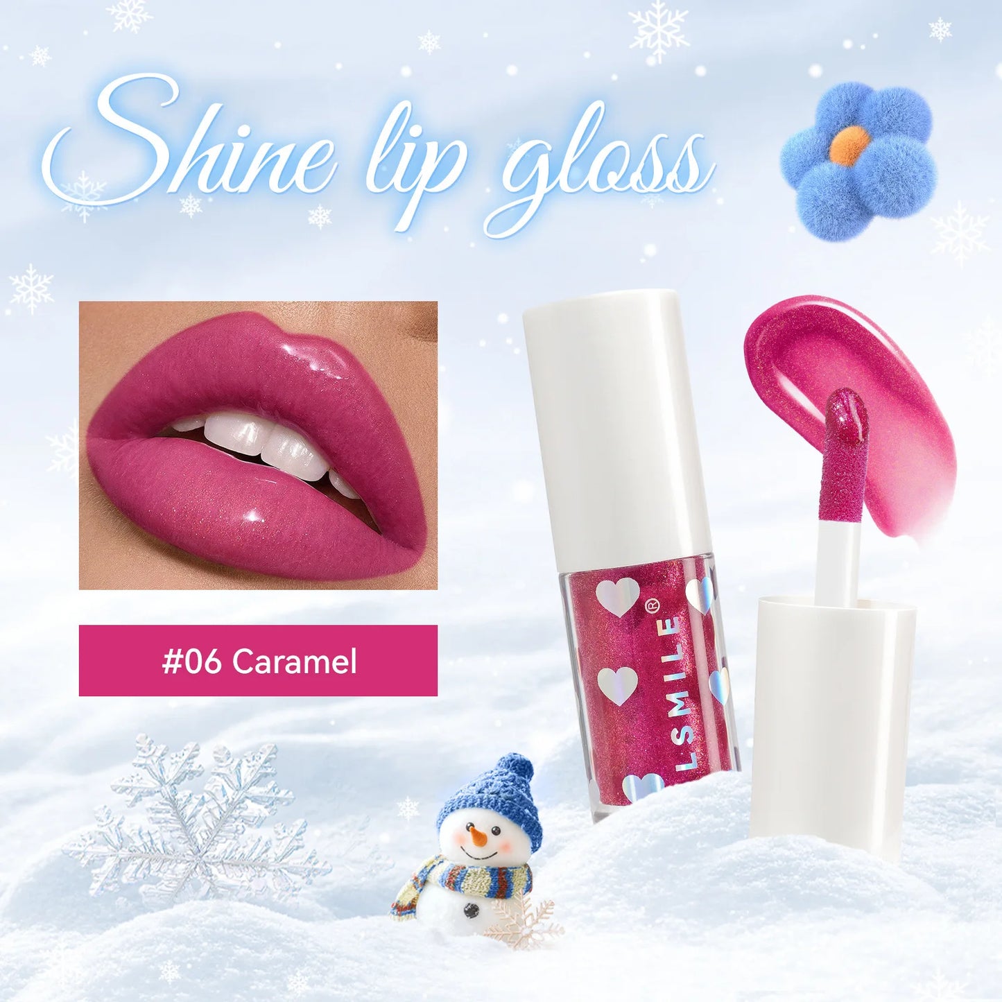 6 colors pearlescent lip gloss long-lasting moisturizing easy to color liquid lipstick moisturizing lip glaze cosmetics