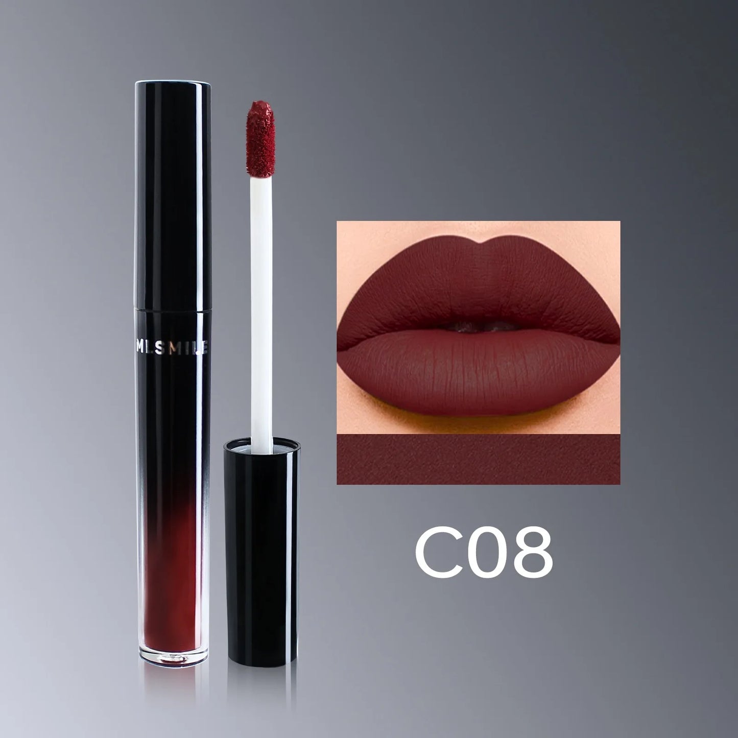 12 colors waterproof matte liquid lipstick long-lasting easy to apply moisturizing glossy non-stick cup women's makeup