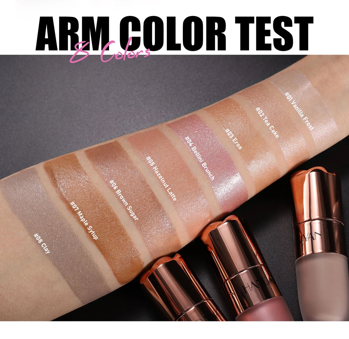 8 colors liquid contour stick natural matte highlight shadow waterproof contour stick V face shaping contour pen facial makeup