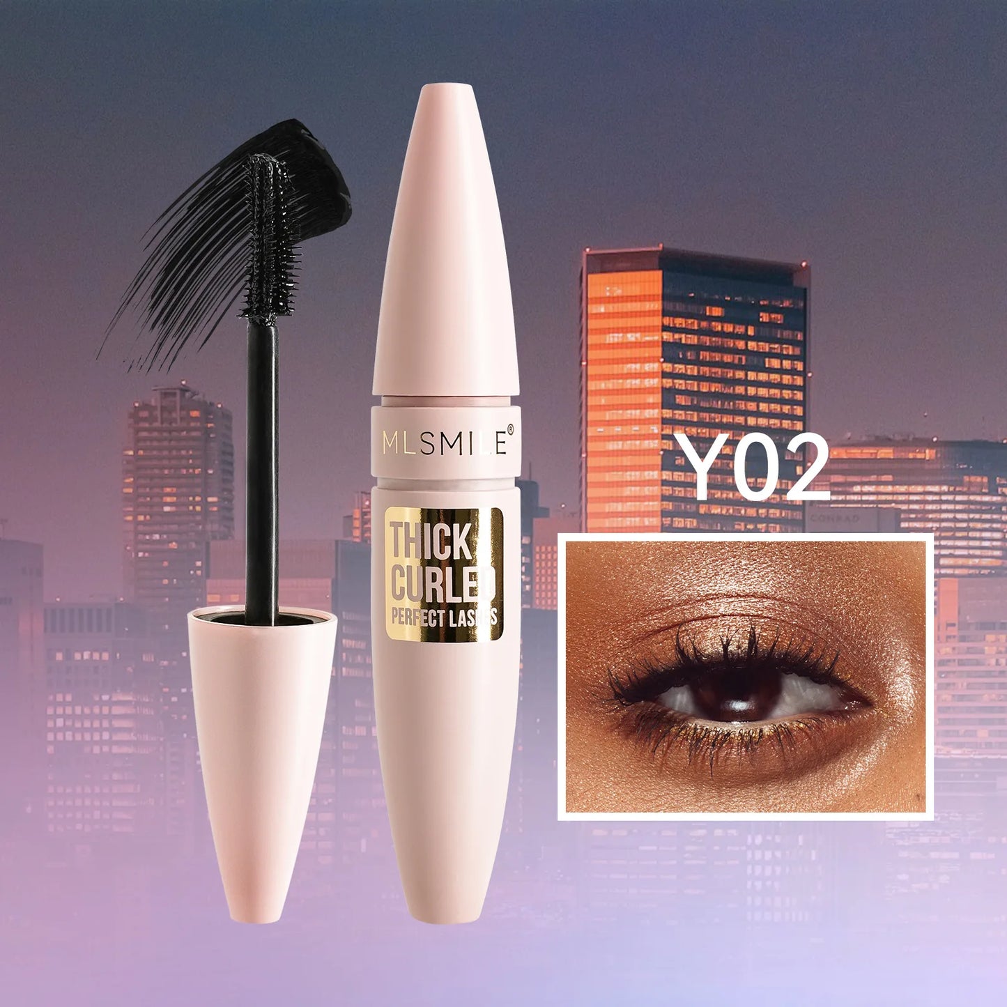 5 colors mascara thick and long curling waterproof liquid fiber mascara long-lasting mascara big eye makeup makeup tools