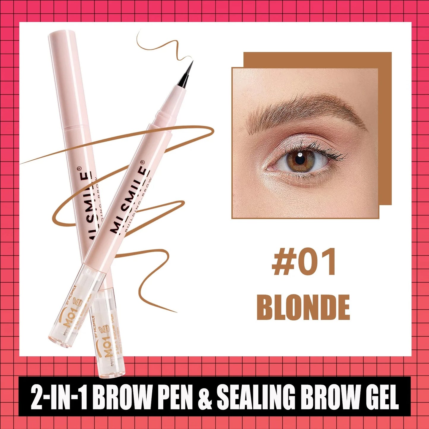 4 colors double-headed ultra-fine eyebrow pencil natural, long-lasting, easy-to-apply eyebrow shaping liquid eyebrow pencil