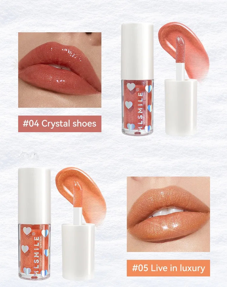 6 colors pearlescent lip gloss long-lasting moisturizing easy to color liquid lipstick moisturizing lip glaze cosmetics