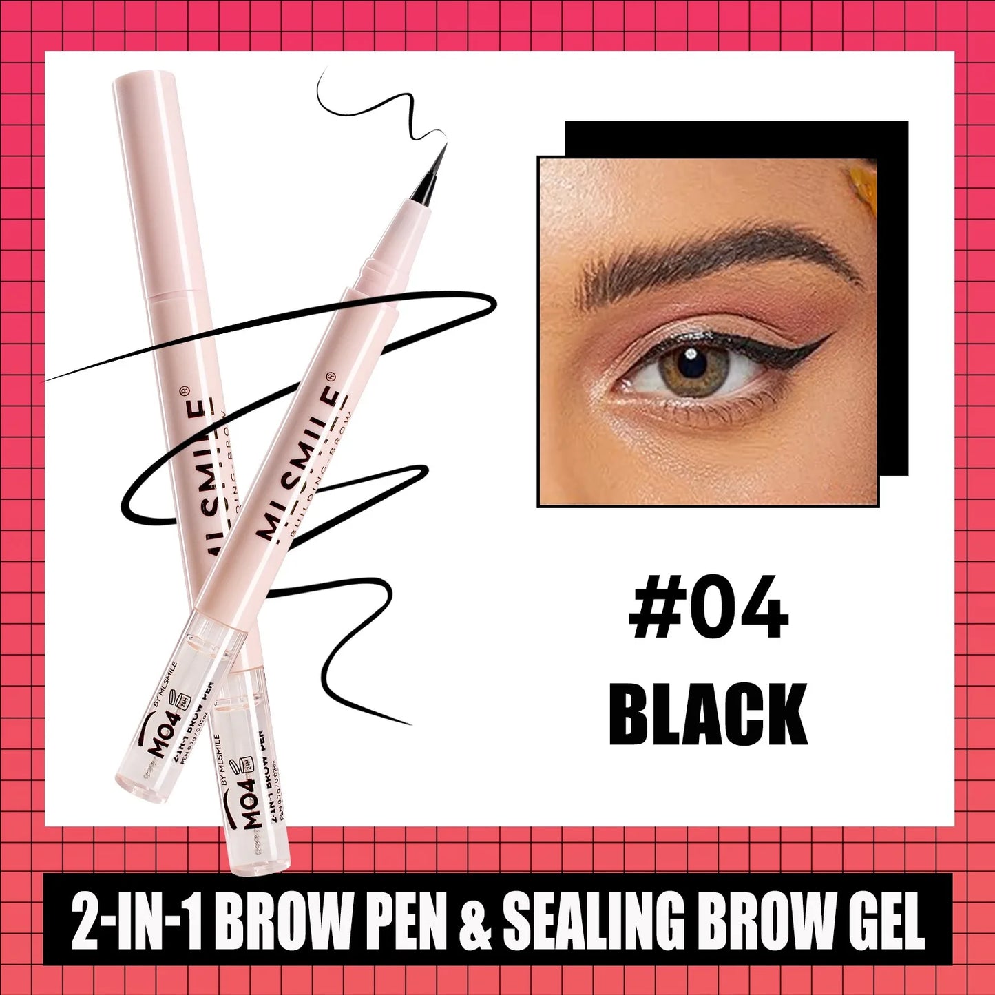 4 colors double-headed ultra-fine eyebrow pencil natural, long-lasting, easy-to-apply eyebrow shaping liquid eyebrow pencil