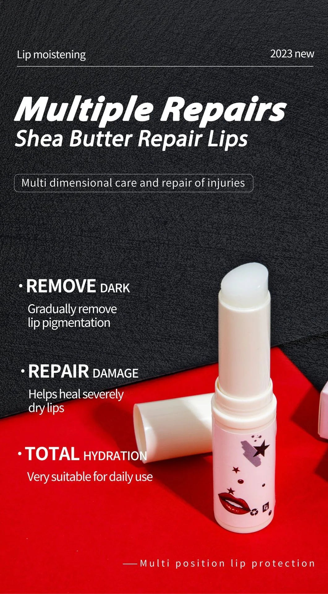 Lip balm to remove dark lip lines reduce melanin glossy ointment moisturizing cream lip care beauty health cosmetics