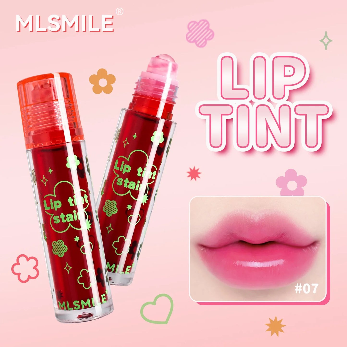 8 colors roller lip oil moisturizing glossy lip gloss long-lasting non-sticky transparent lip oil moisturizing lipstick